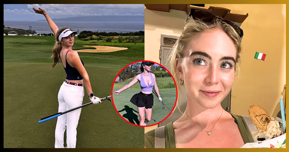 Grace Charis Stuns in Lilac Hot Crop Top on Hawaiian Golf Course