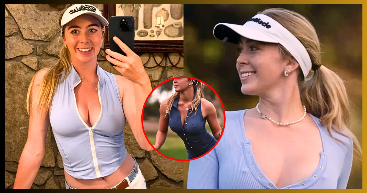 Grace Charis Wows in a Hot Blue Jumpsuit on the Golf Course